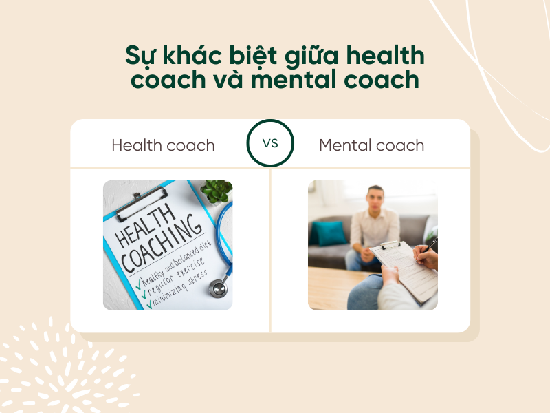 So sánh health coach và mental coach